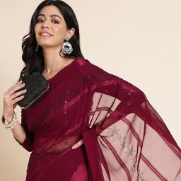 Mitera Embellished Pure Georgette Saree image 3