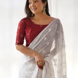 Anouk Sequinned Poly Georgette Saree image 5