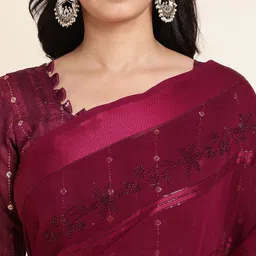 Mitera Embellished Pure Georgette Saree image 2