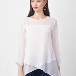 250 DESIGNS Bell Sleeve Sheer A-Line Top-picture-19