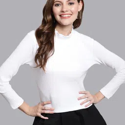 Friskers Self Design High Neck Top-picture-14