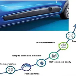vizolt Alto K10(2010-13) car beading , K10 car side cladding , alto k10 side beading Car Beading Roll For Door image 4