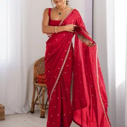 sareemall Embellished Bollywood Georgette Saree image 3