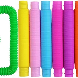 Pop Tube Fidget Sensory Stress Anxiety Relief Sensory Bendable Stiming Toy (8Pc)-image-23