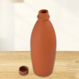 vsudhev Vaghbhatt Clay Water Bottle For All (Pack Of 2) 1000 ml Water Bottles image 3