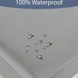 HOMEMONDE Grey Terry Water Resistant Mattress Protector image 3