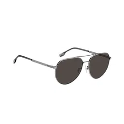 HUGO Men Aviator Sunglasses with UV Protected Lens 2054686LB61IR-image-13