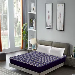 DREAM CARE Purple Quilted Breathable Water Resistant Queen Bed Mattress Protector-picture-24
