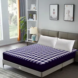 DREAM CARE Purple Quilted Breathable Mattress Protector-picture-28