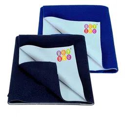 BeyBee Kids Blue 2 Pieces Cotton Breathable & Lightweight Mattress Protector-picture-39