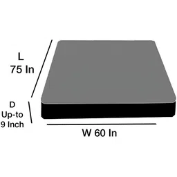 Stylista Black Cotton Water Resistant Elastic Strap Queen Size Mattress Protector image 5