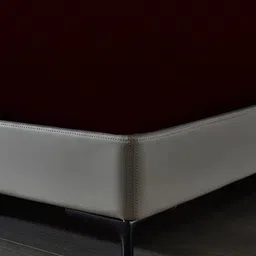 DREAM CARE Maroon & White Checked Stretchable Single Mattress Protector image 4