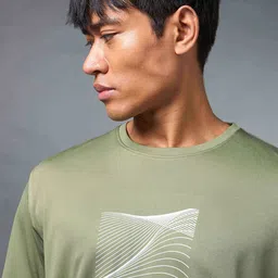 CULT Mens Moisture Wicking Round Neck Field Running Printed T-shirt image 3