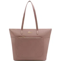 Lavie Ethnic Motifs Textured Shopper Tote Bag with Quilted image 2