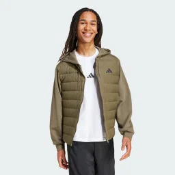 adidas Essentials CLIMAWARM Hybrid Down Hooded Jacket image 3