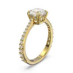 SWAROVSKI Gold-Plated White Crystal-Studded Finger Ring-picture-45