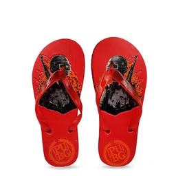 Pampy Angel Men Red & Black PUBG Printed Water Resistant Room Slippers-picture-38