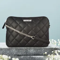 FLYING BERRY Textured Structured Sling Bag With Quilted-picture-29