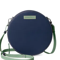 DailyObjects Blue Textured PU Swagger Crossbody Sling Bag image 1