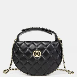 Styli Geometric PU Structured Diamond Pattern Mini Sling Bag-picture-32