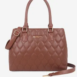 Black Spade Quilted Structured Handheld Bag-picture-24