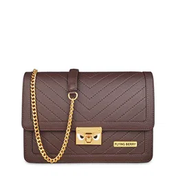 FLYING BERRY Small Size Textured Structured Sling Bag image 2
