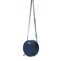 DailyObjects Blue Textured PU Swagger Crossbody Sling Bag image 3