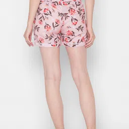 FashionRack Women Set of 2 Grey & Pink 2 Printed Lounge Shorts image 4
