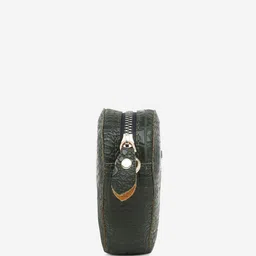 Black Spade Textured Structured Heart Shaped Sling Bag image 5