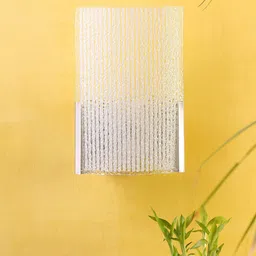 Devansh White Textured Glass Contemporary Wall Mounted Lamp image 4