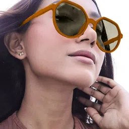 SYGA Women Round Sunglasses with UV Protected Lens GL-263 image 2