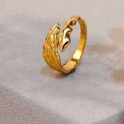 SWASHAA 18KT Gold-Plated Panini Snake Shaped Finger Ring-picture-33