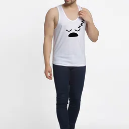 Friskers Men White & Grey 2 T-shirt image 4