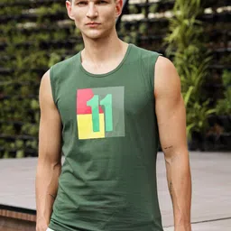 ONE SKY  Men Printed Pure Cotton Innerwear Vest-picture-13