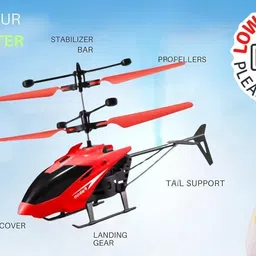 qnik Remote control Helicopter toy with dual mode lighting & charging cable for kids image 3