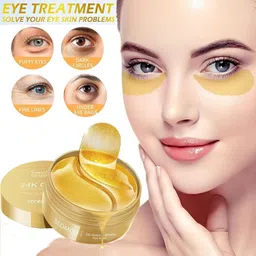 namra 24K Gold Eye Patches Hydrogel Eye Mask for Dark Circles,Puffiness & Wrinkles image 2