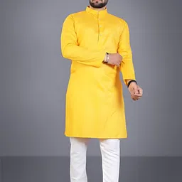 ethnicbliss Men Cotton Blend Kurta Pyjama Set-picture-18