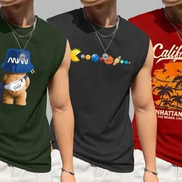 bike Pack of 3 Men Vest-picture-20