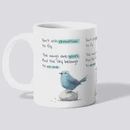 makekart Inspirational Quote | Freedom & Positivity Ceramic Coffee Mug-picture-20