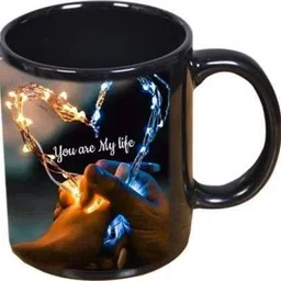dreamlivproducts "You Are My Life" "(Couple Heart)" Classic Stylish Black Coffee Gift For Friends , Lovers , Valentine's day , Anniversary Gift Black Patch , Ceramic Coffee (320 ml) spacial Birthday Gift, Valantine day gift, anniversary giftsGift For Boys, Gift For Girls,Gift For Brother, Gift For Father Ceramic Coffee Mug-picture-26