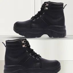 vendoz Ankle Length Stylish Casual Boots For Women image 2