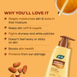 joy Honey & Almonds Ultimate Nourishing Body Milk Lotion For Dry Skin image 5