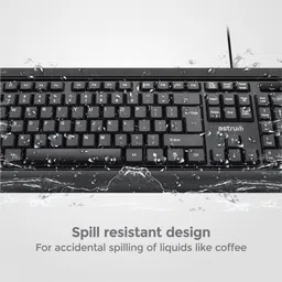 ASTRUM AstrumKB170 WIRD KEYBOARD Wired USB Standard Multi-device Keyboard Compatible with Desktop, Laptop, Mac stand support,Astrum KB170 image 3