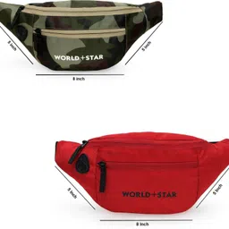 prike rock army & red combo waist bag Waist Bag image 4