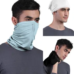freecultr Unisex Anti Microbial Super Soft & Comfort Fit, Breathable Multipurpose Headband, Face Mask for Dust Protection Men Solid Bandana-picture-24