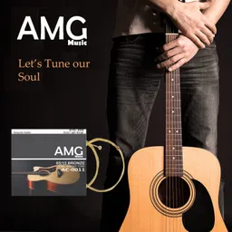 amg music Guitar String and Clip On Guitar Capo with 5 Plectrum Picks Clutch Guitar Capo Clutch Guitar Capo image 3