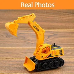 ukaxa Unbreakable Plastic Jcb Toy Excavator Bulldozer Toy For Boy 2 Year and Above image 5