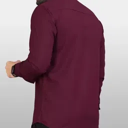 tanip Men Regular Fit Solid Spread Collar Formal Shirt image 2