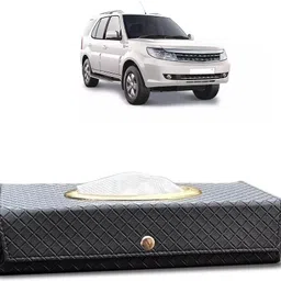 brothertwo Car Tissue Box Holder with 100 Tissue For Tata Safari Storme Vehicle Tissue Dispenser-picture-17