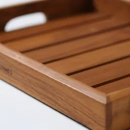 rapid cartshop WOOD-TRAY-001 Glass Tray Set image 5